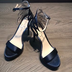 Jessica Simpson Navy heels with platforms